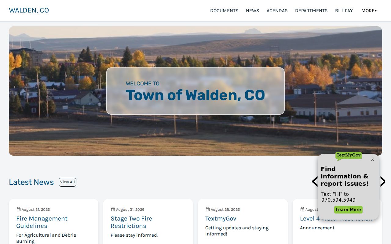 Walden route for Jackson County warrant records